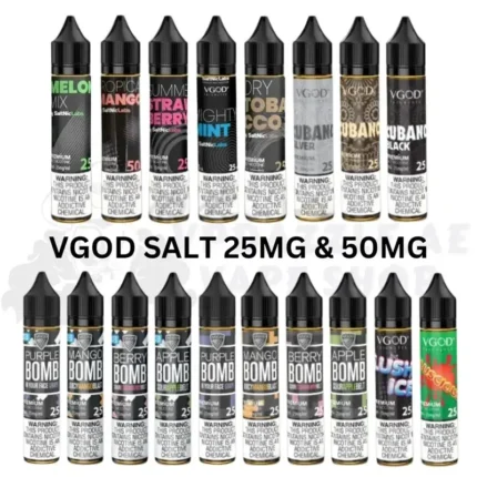 VGOD Salt 25 mg flavors e-liquid bottle UAE