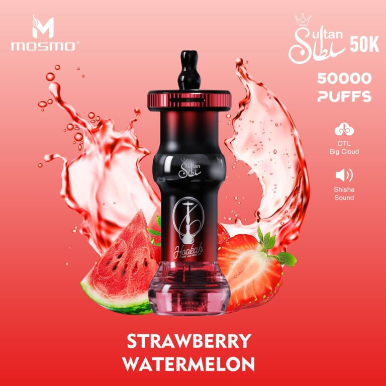 MOSMO Sultan 50,000 Puffs Disposable Vape 3mg Hookah in Dubai
