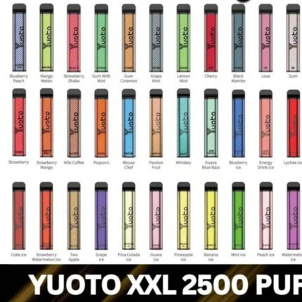 Yuoto XXL 2500 puffs Dubai authentic disposable vape 50mg nicotine