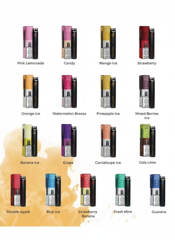 Pod Salt Go 2500 Puffs 20mg Disposable Vape – Smooth, Flavorful & Convenient